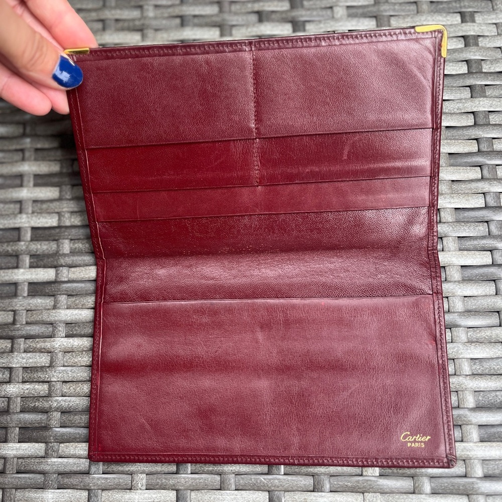Cartier Bifold Bordeaux Wallet - Picture 3 of 14
